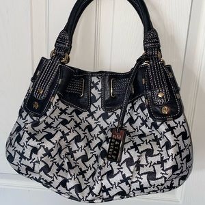 JUICY COUTURE BLACK & GRAY HANDBAG